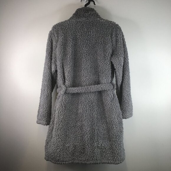 Natori Plush Gray Fuzzy Robe Size S/M - Picture 4 of 6